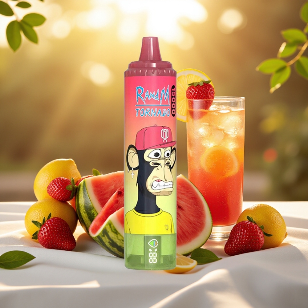 Fumot RandM Tornado 15000 Puffs Fraise Pastèque Citronnade 25ml 850mAh Mesh 0.9Ω