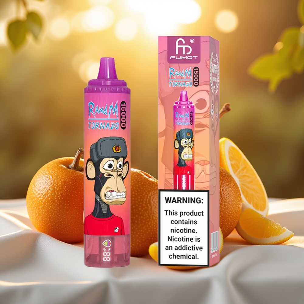 Fumot RandM Tornado 15000 Puffs Fruit du Dragon 25ml 850mAh Mesh Coil Type-C LCD