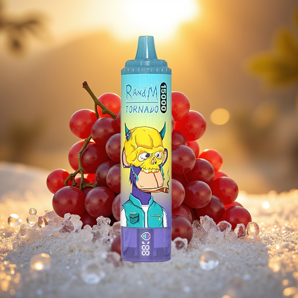 Fumot RandM Tornado 15000 Puffs Glace Raisin 25ml 850mAh Mesh Coil Type-C LCD