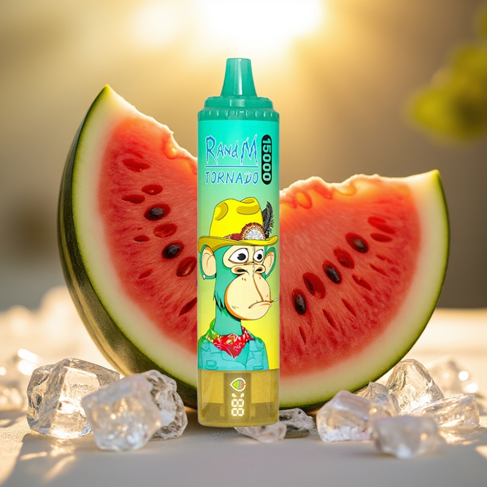 Fumot RandM Tornado 15000 Puffs Pastèque Glacée - 25ml, 850mAh, USB Type-C