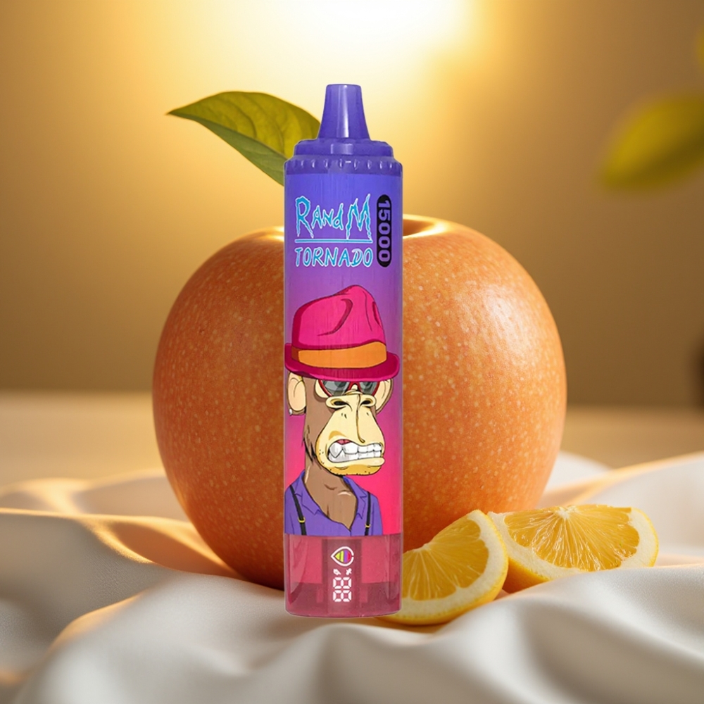 Fumot RandM Tornado 15000 Puffs Pomme Acidulée - 25ml, 850mAh, Type-C