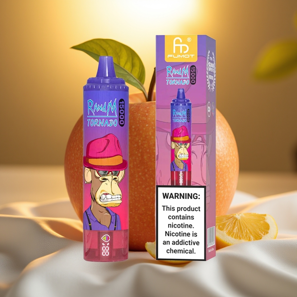 Fumot RandM Tornado 15000 Puffs Pomme Acidulée - 25ml, 850mAh, Type-C