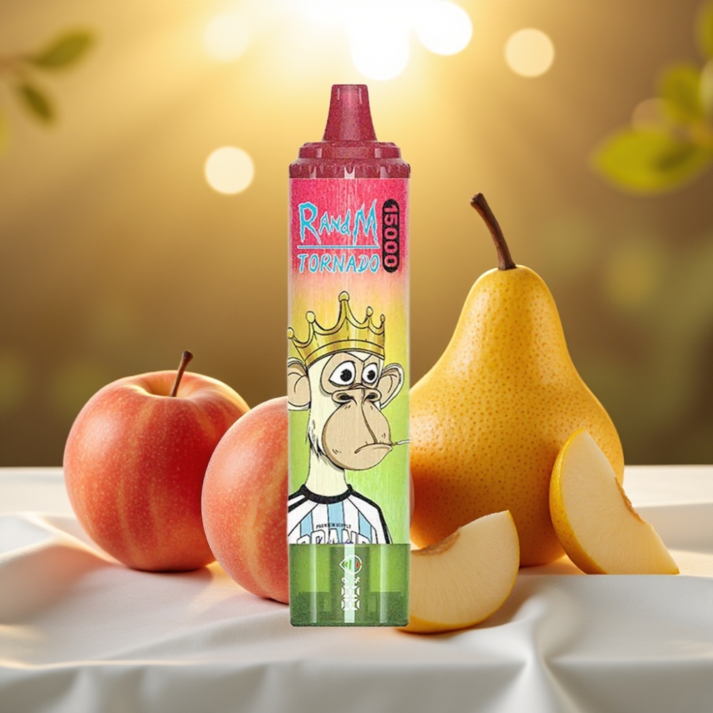 Fumot RandM Tornado 15000 Puffs Pomme Pêche Poire 25ml 850mAh Mesh Coil