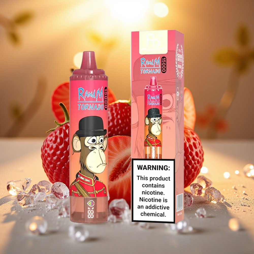 Fumot RandM Tornado 15000 Puffs Énergie Rouge Glacé 25ml 850mAh Mesh 0.9 Ohm