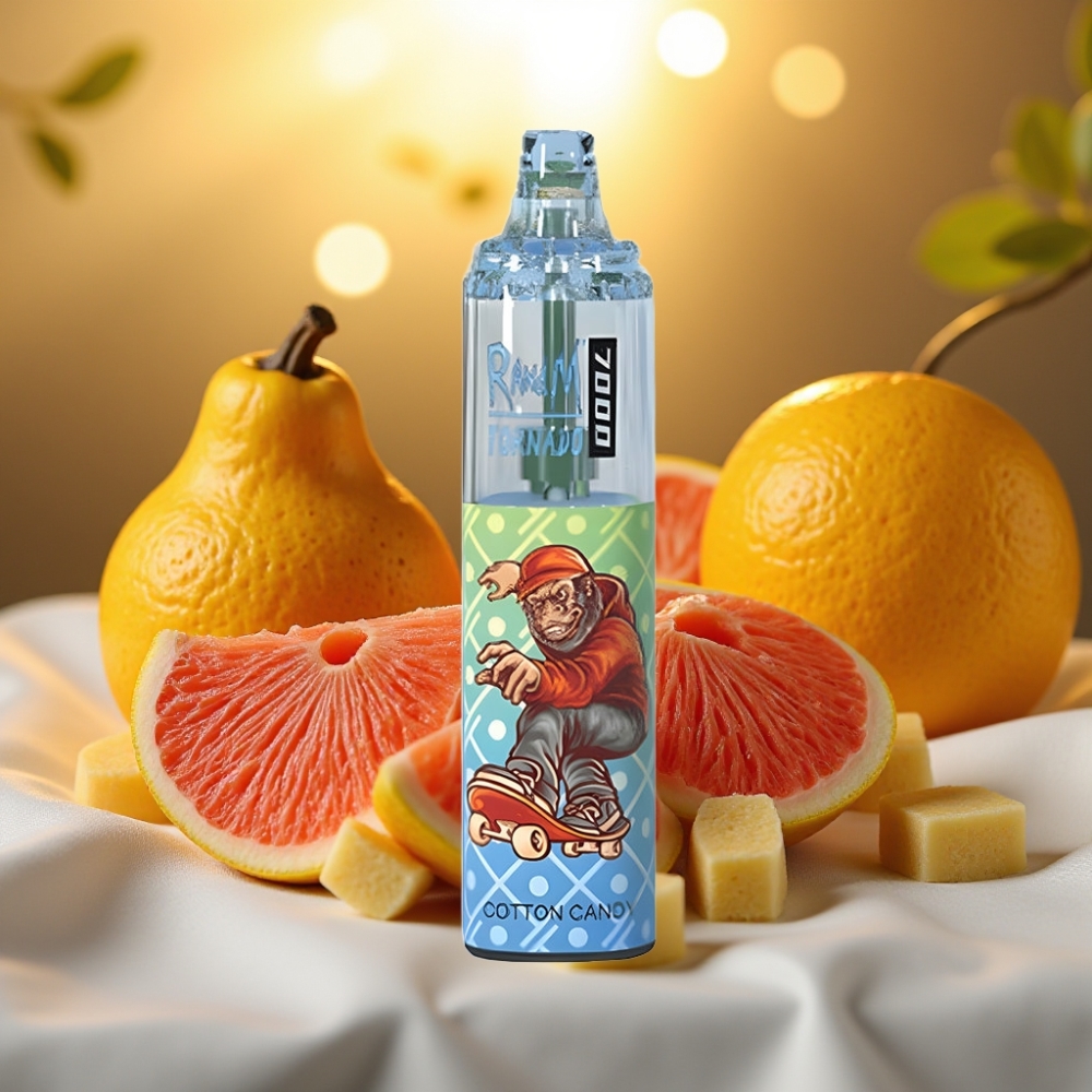 Fumot Tornado 7000 Barrette Jetable 14ML 850MAH Type-C Barbe à Papa