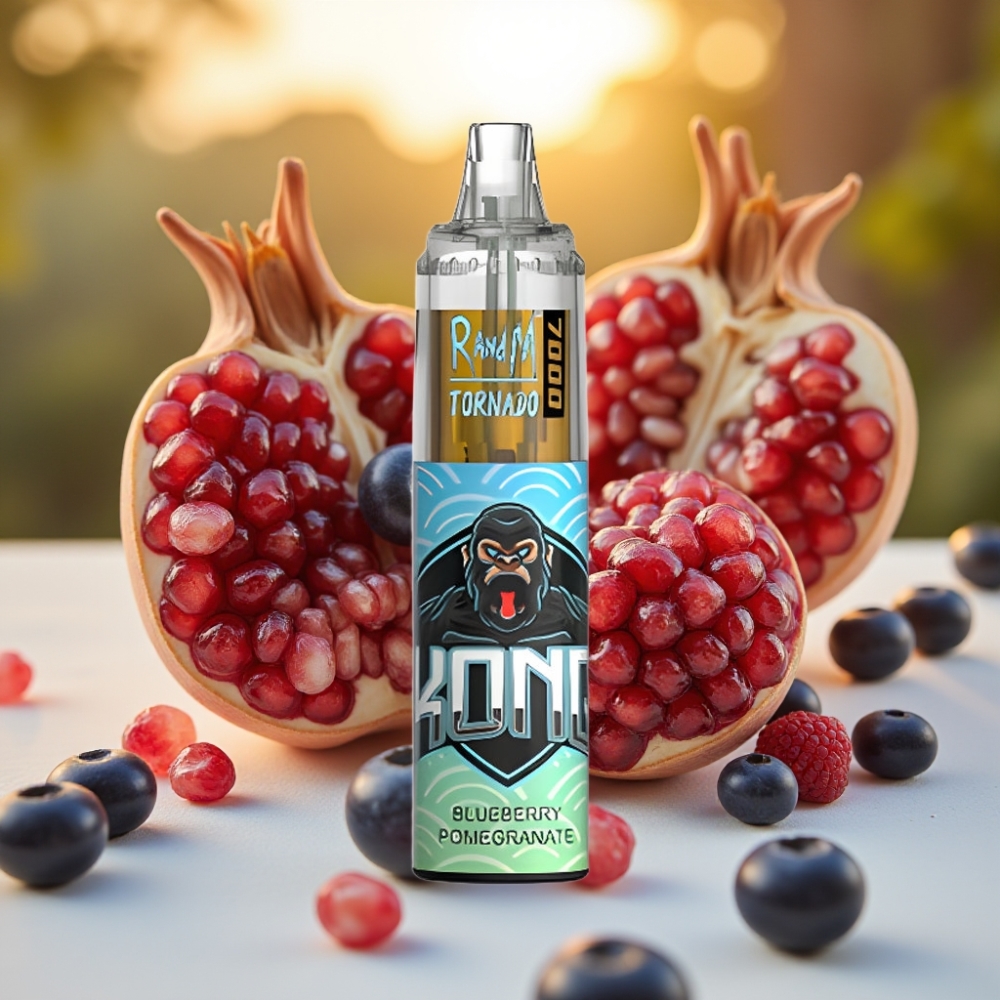 Fumot Tornado 7000 Puff Disposable Vape Myrtille Grenade 14ML 850MAH Mesh