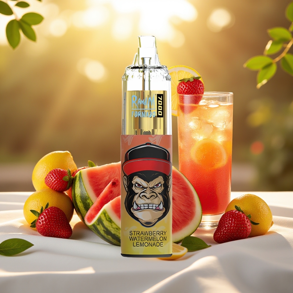 Fumot Tornado 7000 Puffs 14ML 850MAH Type-C Fraise Pastèque Citronnade