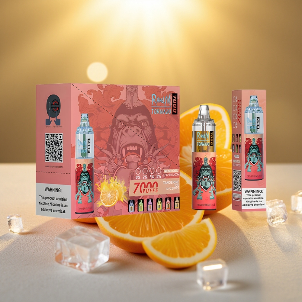 Fumot Tornado 7000 Puffs 14ML 850MAH Type-C Tangerine Glacé