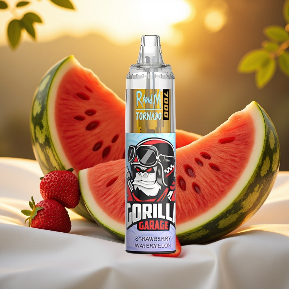 Fumot Tornado 7000 Puffs 14ML Type-C Air-Adjustable Fraise Pastèque