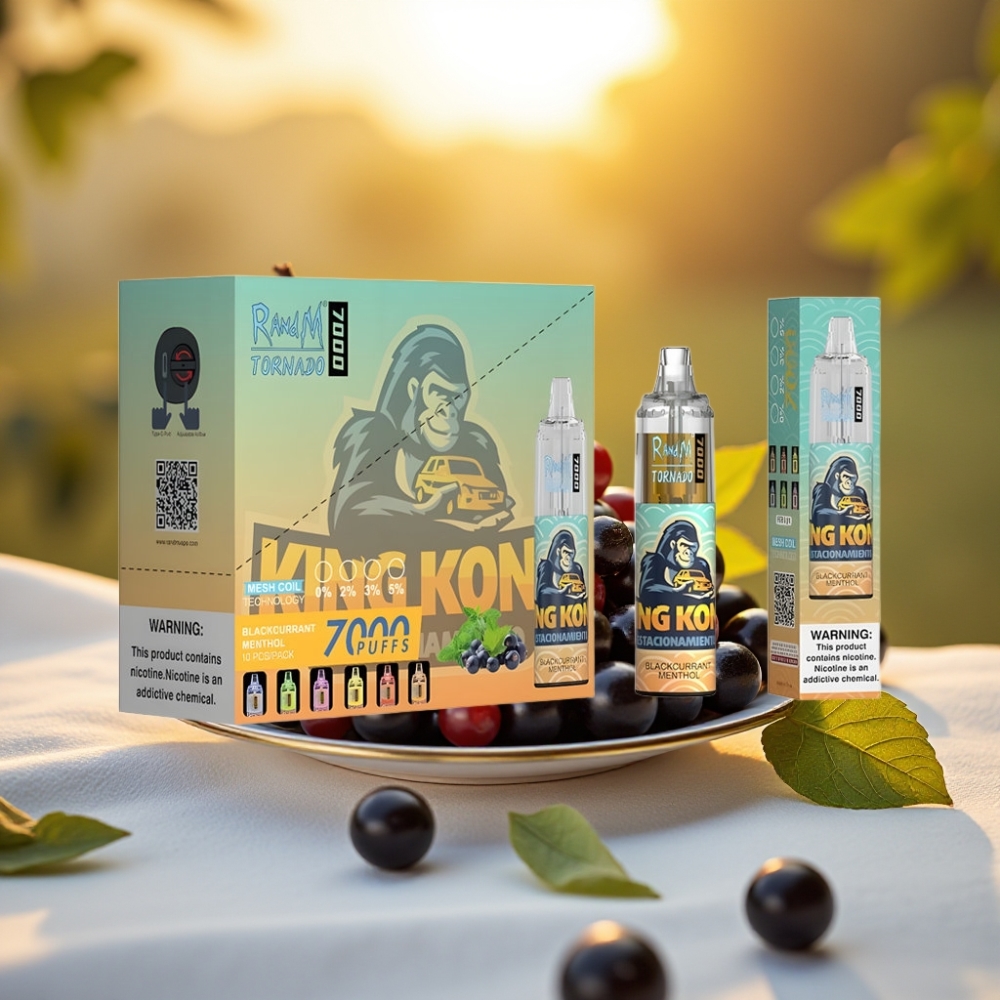 Fumot Tornado 7000 Puffs Blackcurrant Menthol 14ML 850MAH Air-Adjustable