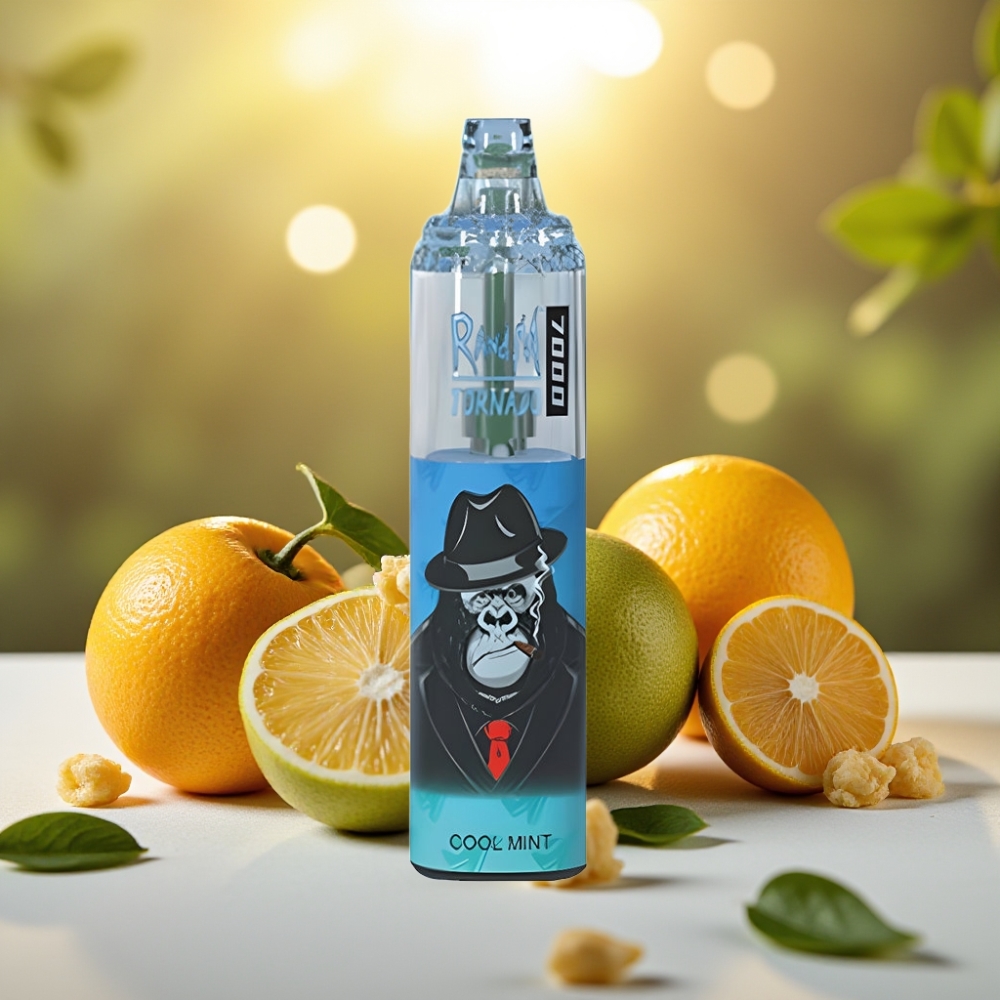 Fumot Tornado 7000 Puffs Disposable Vape Menthe Glacée 14ML 850MAH Mesh Coil