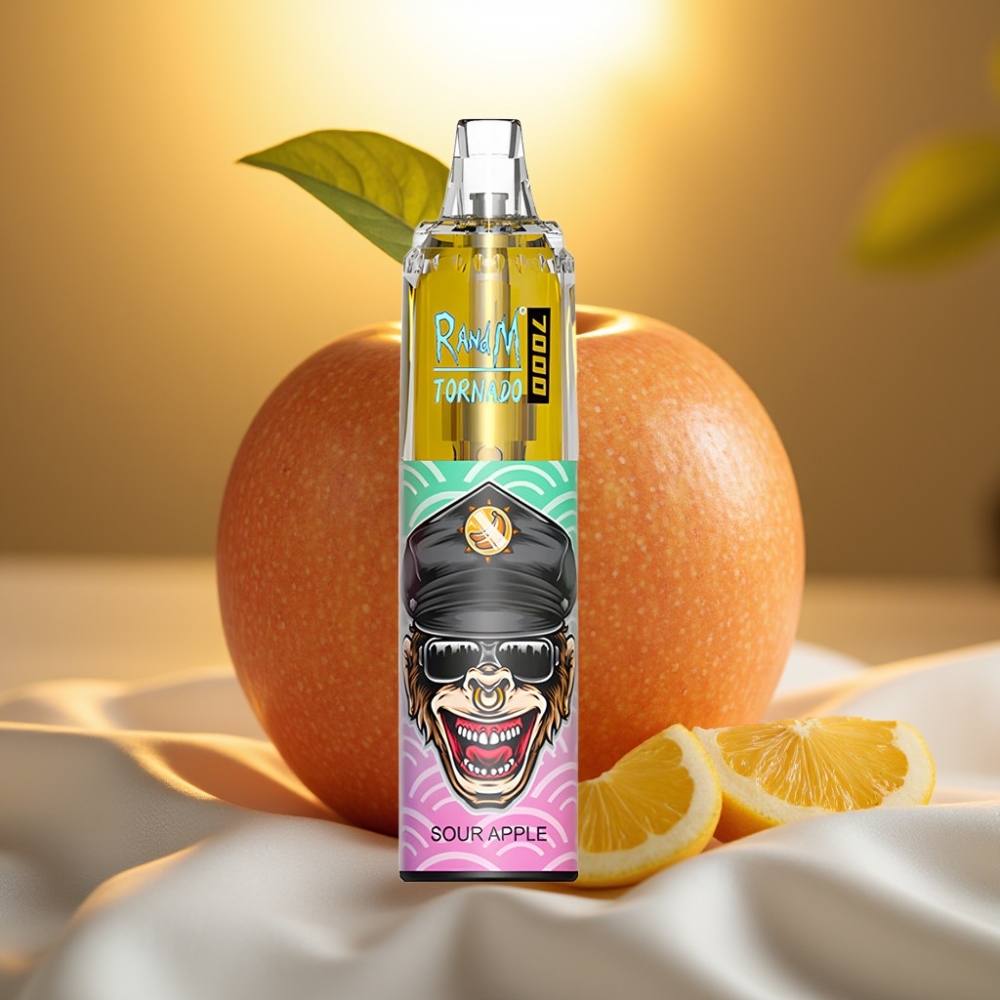 Fumot Tornado 7000 Puffs Disposable Vape Pomme Acidulée 14ML 850MAH Type-C