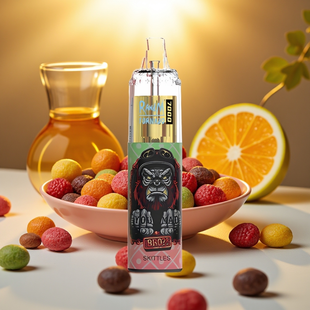 Fumot Tornado 7000 Puffs Disposable Vape Skittles (Arcs-en-ciel) 14ML 850MAH Mesh