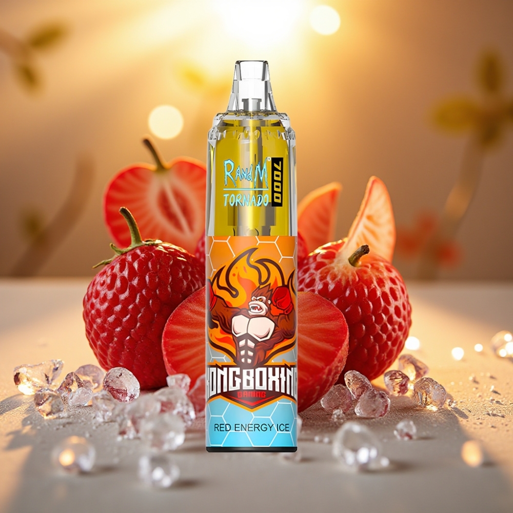 Fumot Tornado 7000 Puffs Glace Énergie Rouge 14ML 850MAH Mesh Type-C