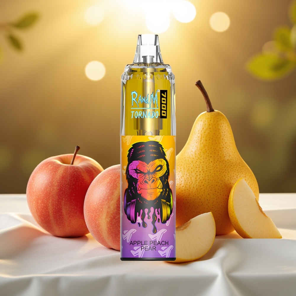 Fumot Tornado 7000 Puffs Pomme Pêche Poire 14ML 850MAH Mesh