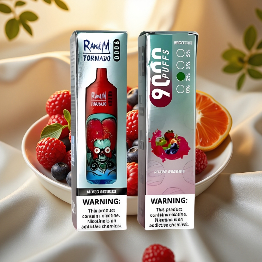 RandM Tornado 9000 Puffs - 18 mL, 850 mAh, Baies Mixtes