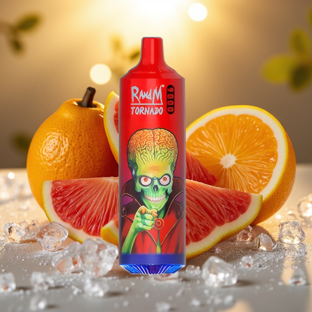 RandM Tornado 9000 Puffs 850mAh 18mL Glace Verte Mesh