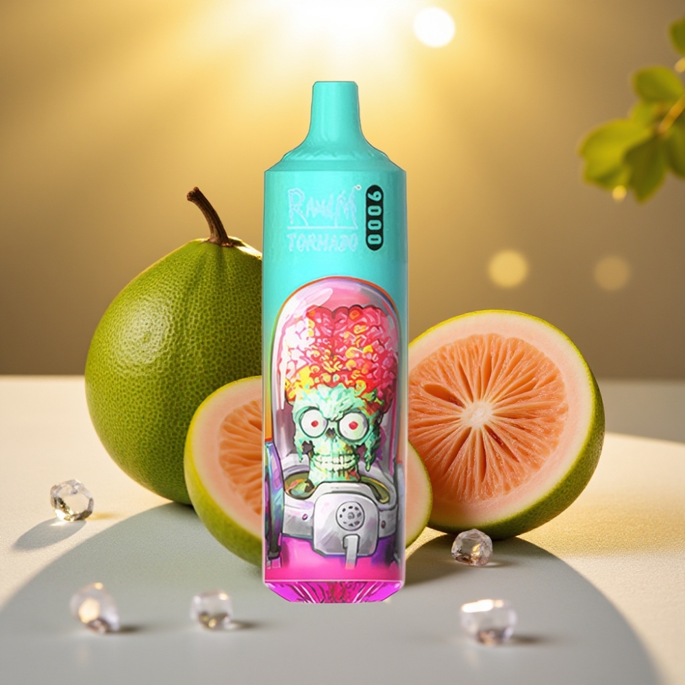 RandM Tornado 9000 Puffs Guava Glace 18 mL 850 mAh Écran RGB