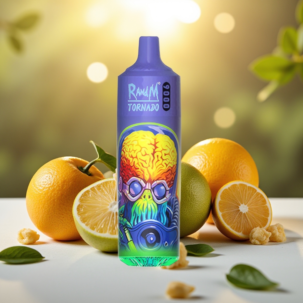 RandM Tornado 9000 Puffs Menthe Fraîche – 850 mAh, 18 mL, Mesh Coil, 54 Saveurs
