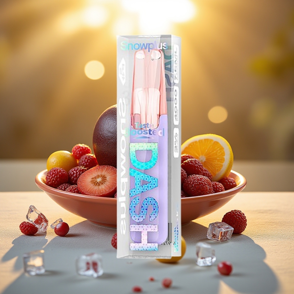 Snowplus Dash 4000 Puffs Disposable Device Dragon Noir Glacé - 7.5 ml, 4000 bouffées, 530 mAh