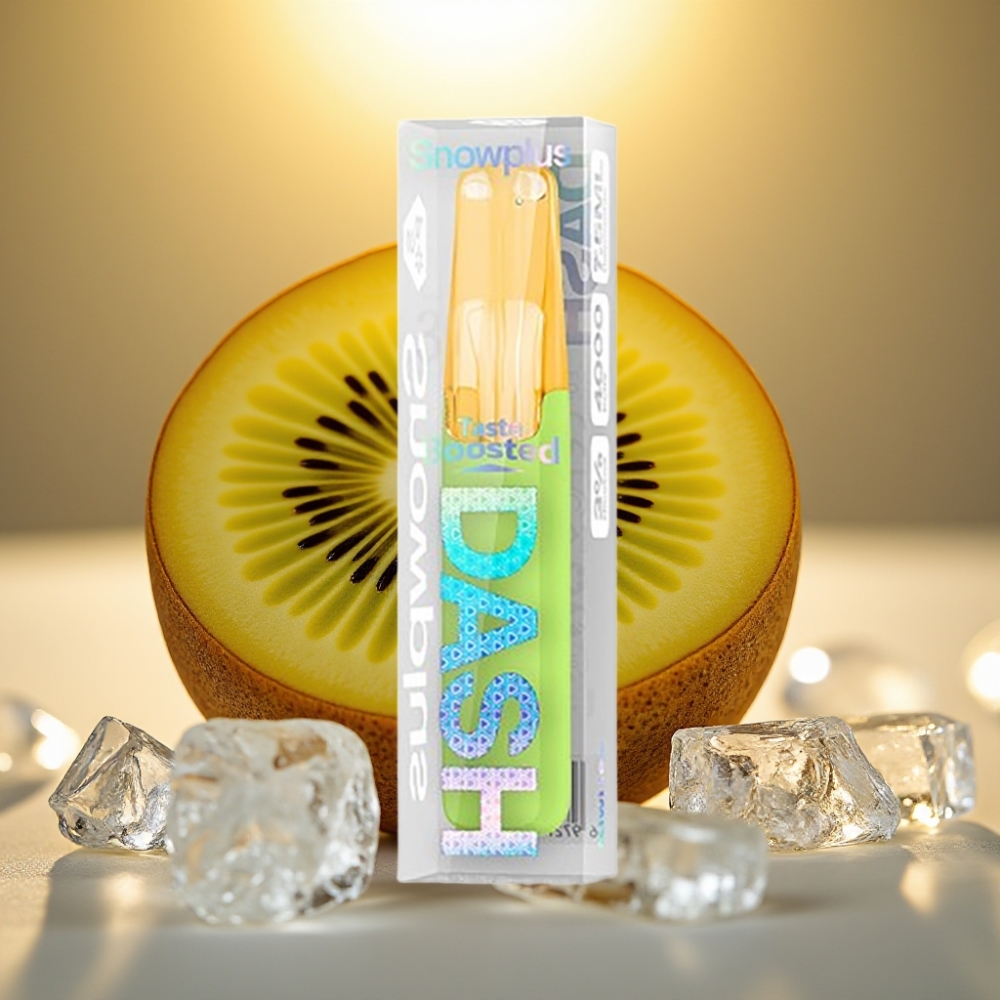Snowplus Dash 4000 Puffs Disposable Device Kiwi Glacé - 7,5 ml, 4000 Puffs, 530 mAh