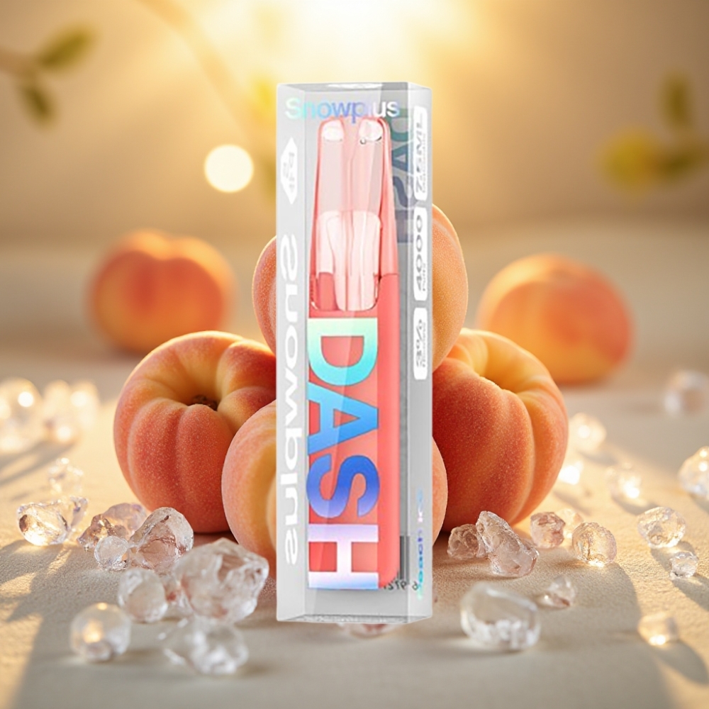 Snowplus Dash 4000 Puffs Disposable Device Pêche Glacée - 4000 Puffs, 7.5 ml, 5% Nicotine