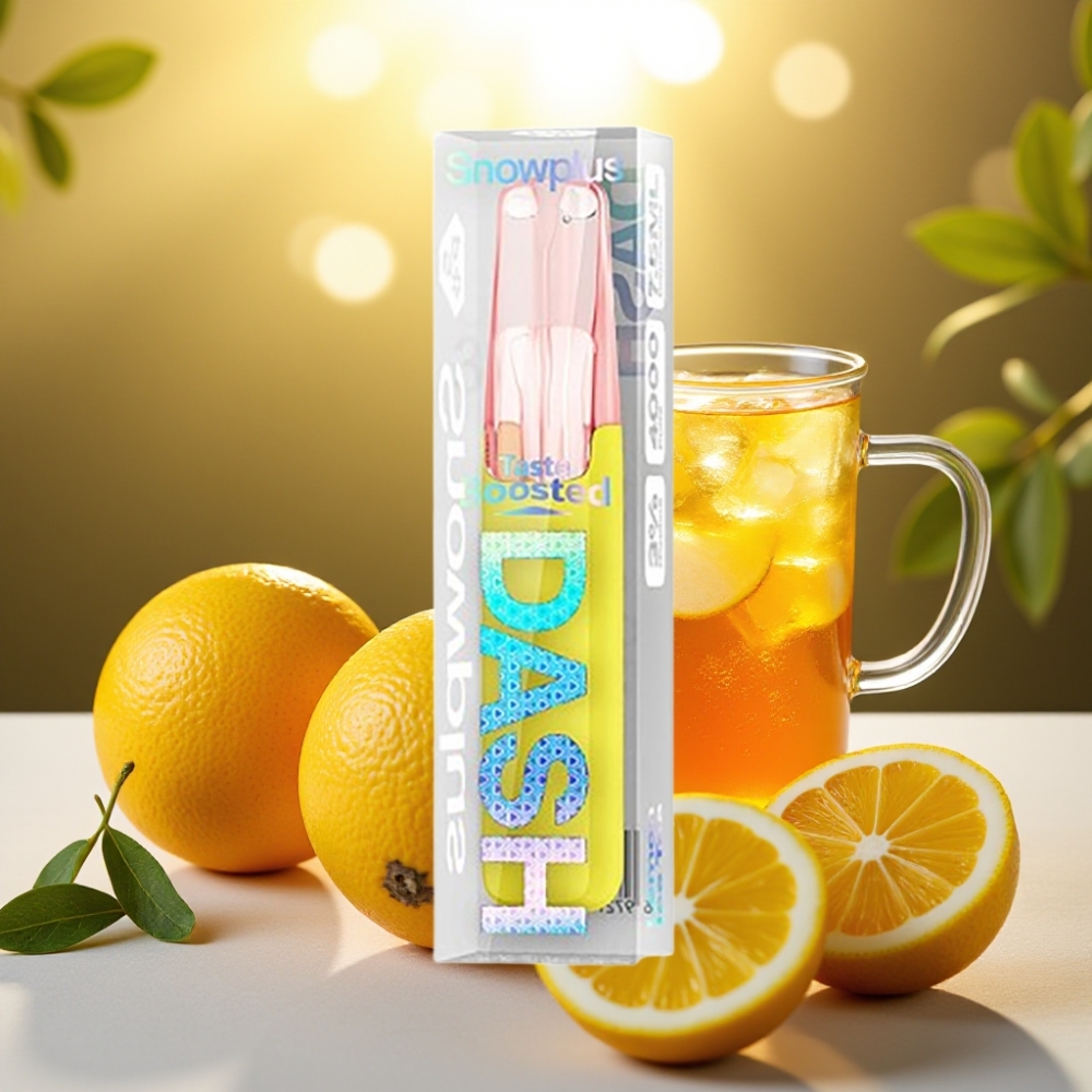 Snowplus Dash 4000 Puffs Disposable Device Thé Glacé Citron, 7,5 ml, 4000 bouffées
