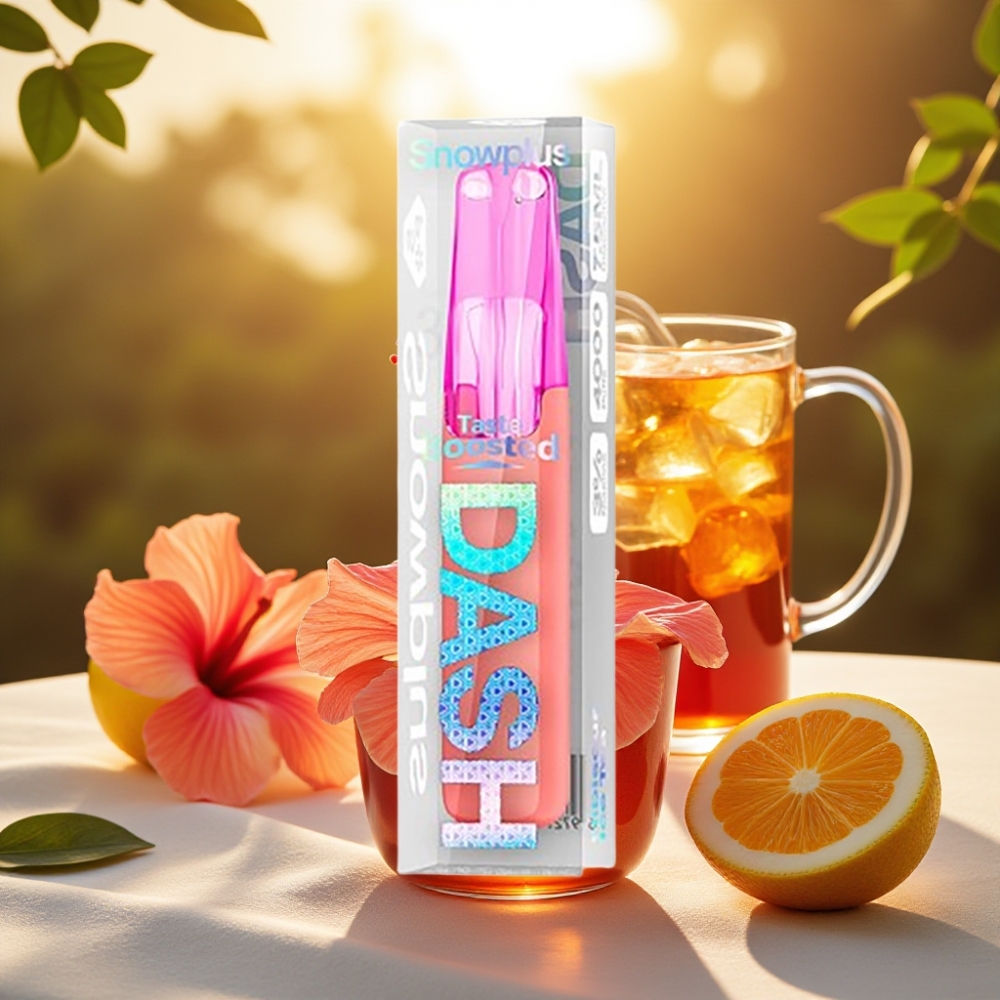 Snowplus Dash 4000 Puffs Disposable Device Thé Glacé à l\'Hibiscus 7,5 ml 5%