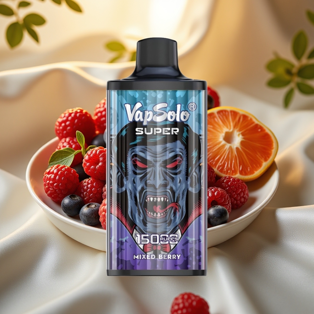 Vapsolo Super 15000 Puffs Baies Mixtes 40ml 850mAh Type-C