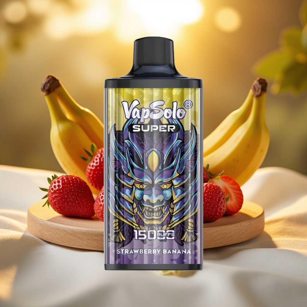 Vapsolo Super 15000 Puffs Fraise Banane 40ml 850mAh Type-C