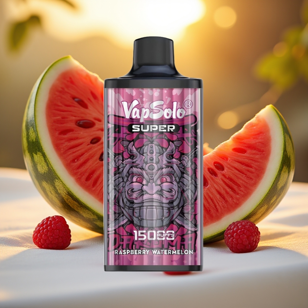 Vapsolo Super 15000 Puffs Framboise Pastèque 40ml 850mAh Type-C