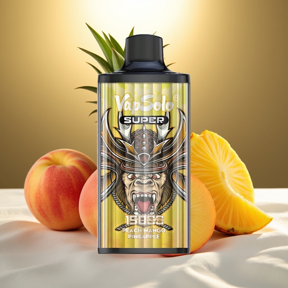 Vapsolo Super 15000 Puffs Pêche Mangue Ananas 40ml 850mAh Type-C