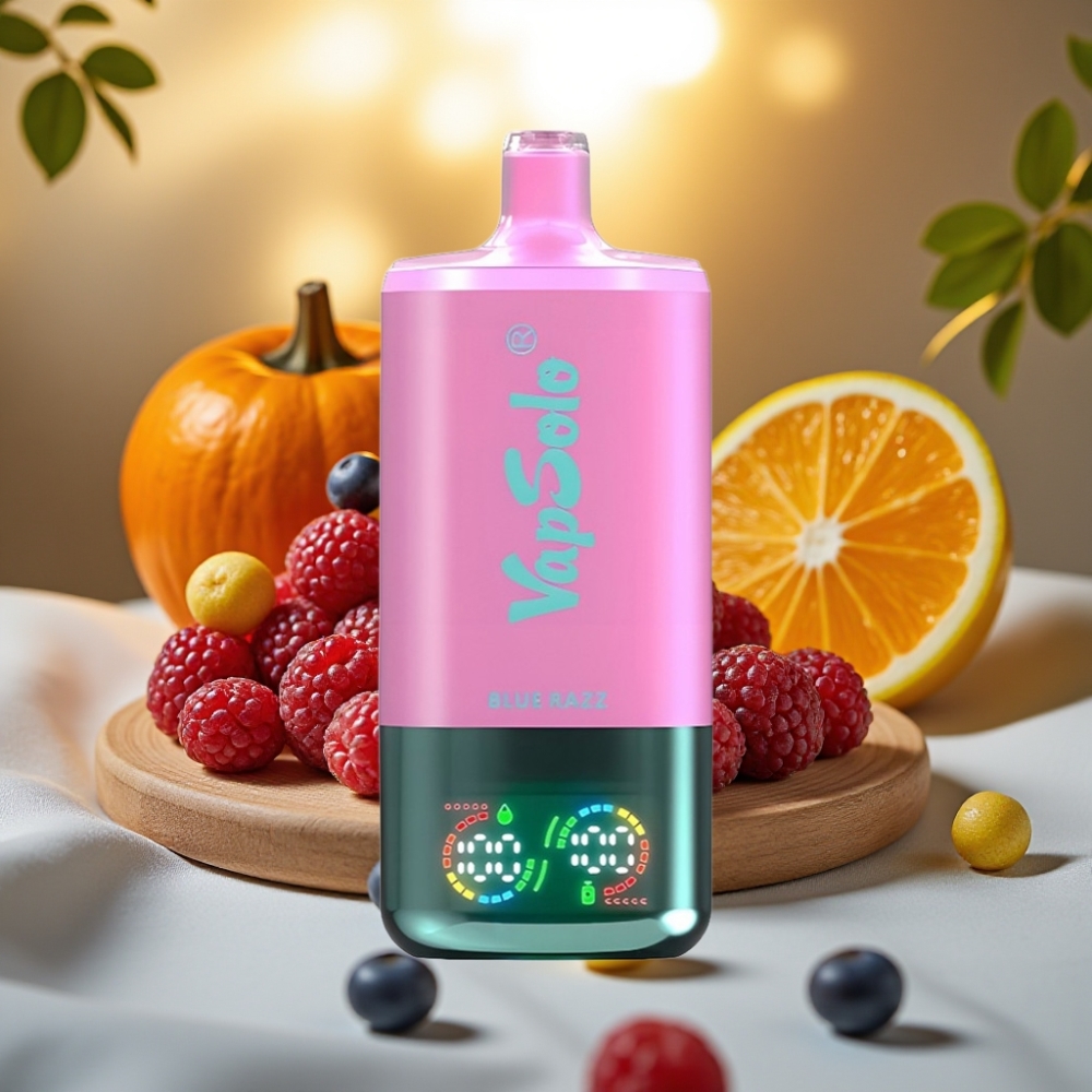 VapSolo Triple 30000 Puffs Blue Razz 40ml 20mg/50mg Type-C