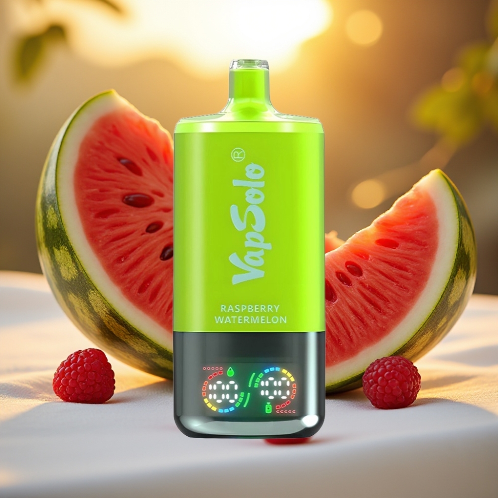 VapSolo Triple 30000 Puffs Framboise Pastèque 40ml 20mg/ml/50mg/ml Type-C