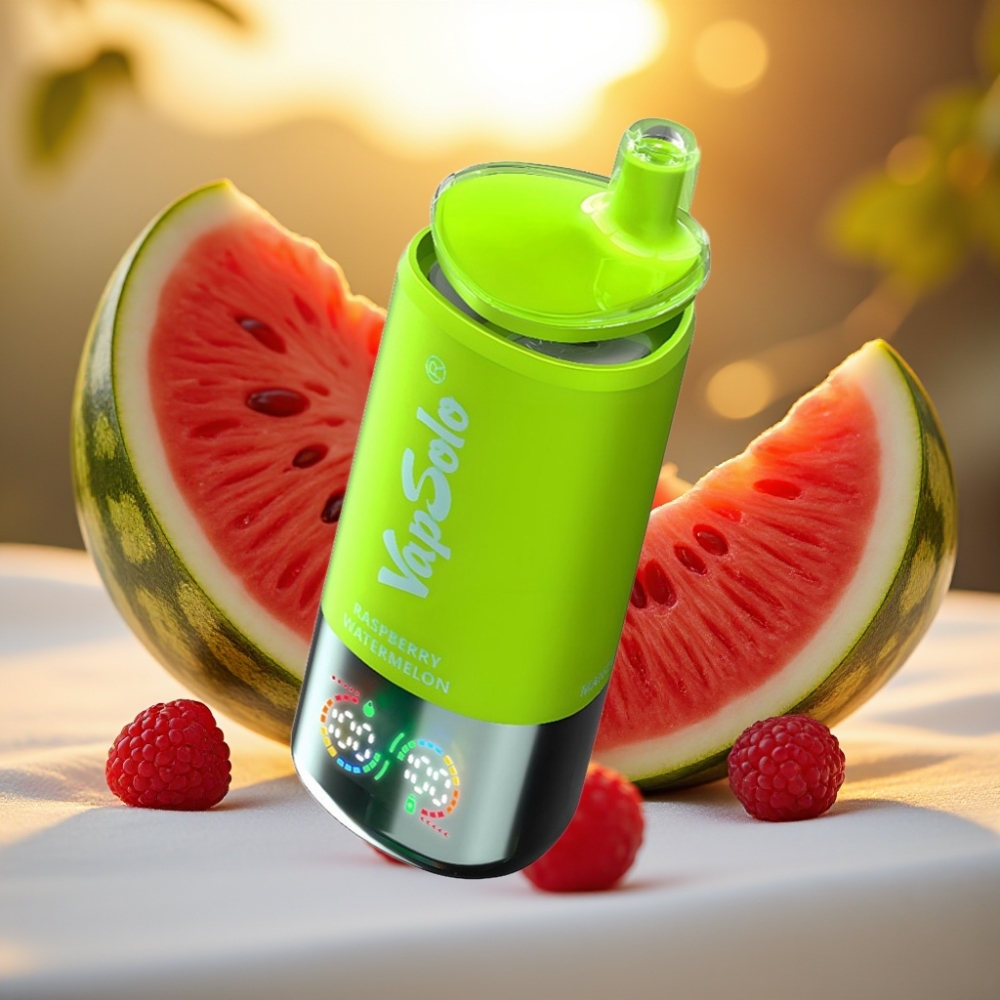 VapSolo Triple 30000 Puffs Framboise Pastèque 40ml 20mg/ml/50mg/ml Type-C