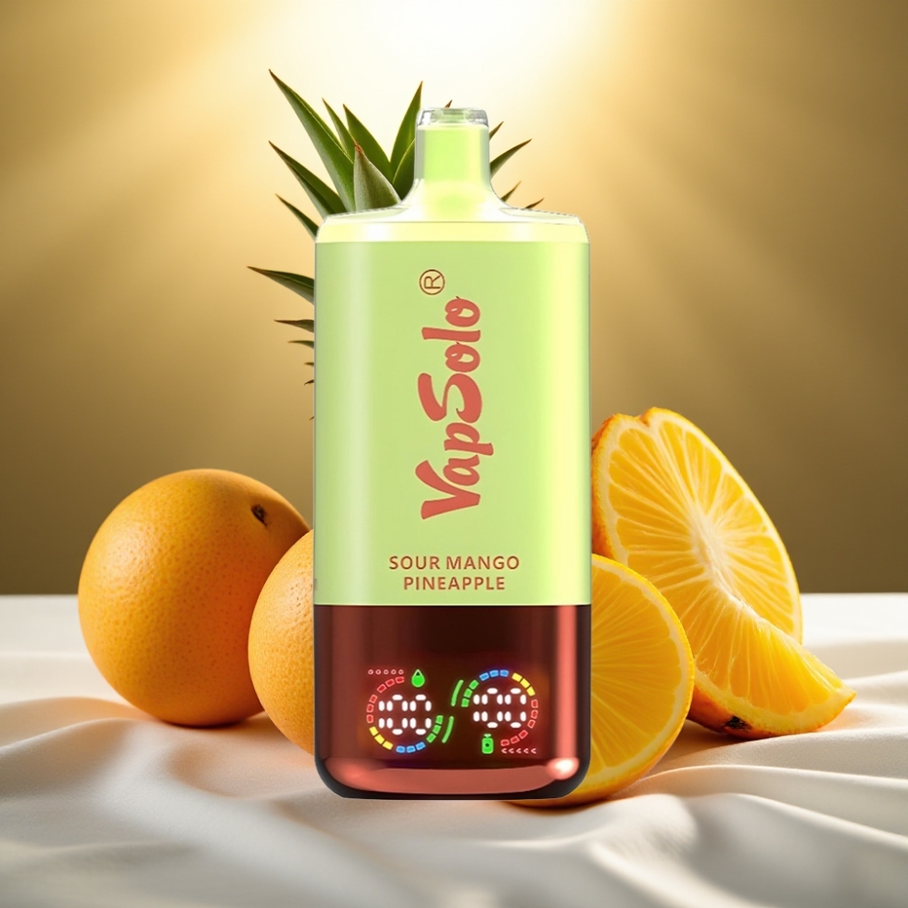 VapSolo Triple 30000 Puffs Mangue Ananas Acidulé - 40ml, 20/50mg/ml, Type-C
