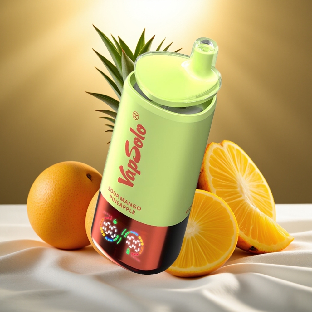 VapSolo Triple 30000 Puffs Mangue Ananas Acidulé - 40ml, 20/50mg/ml, Type-C