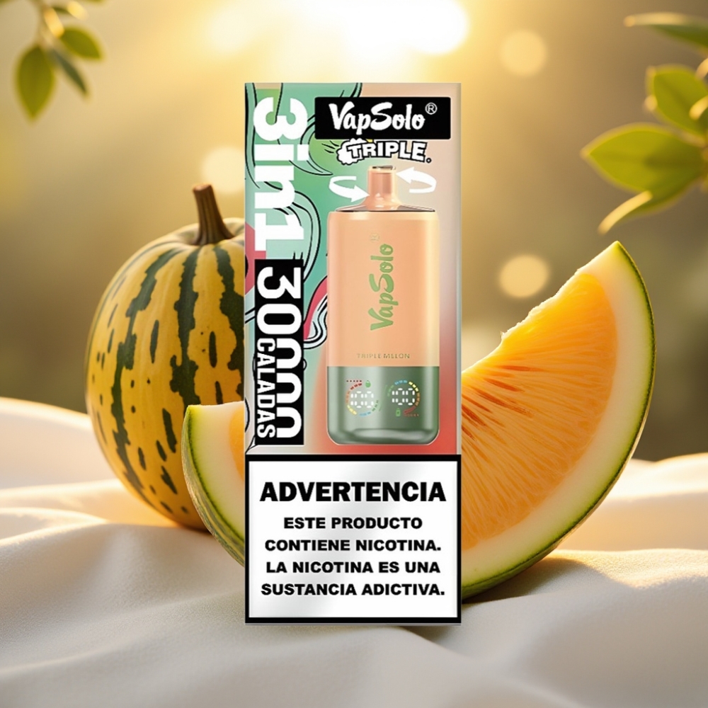 VapSolo Triple 30000 Triple Melon 40ml 20mg/50mg Type-C