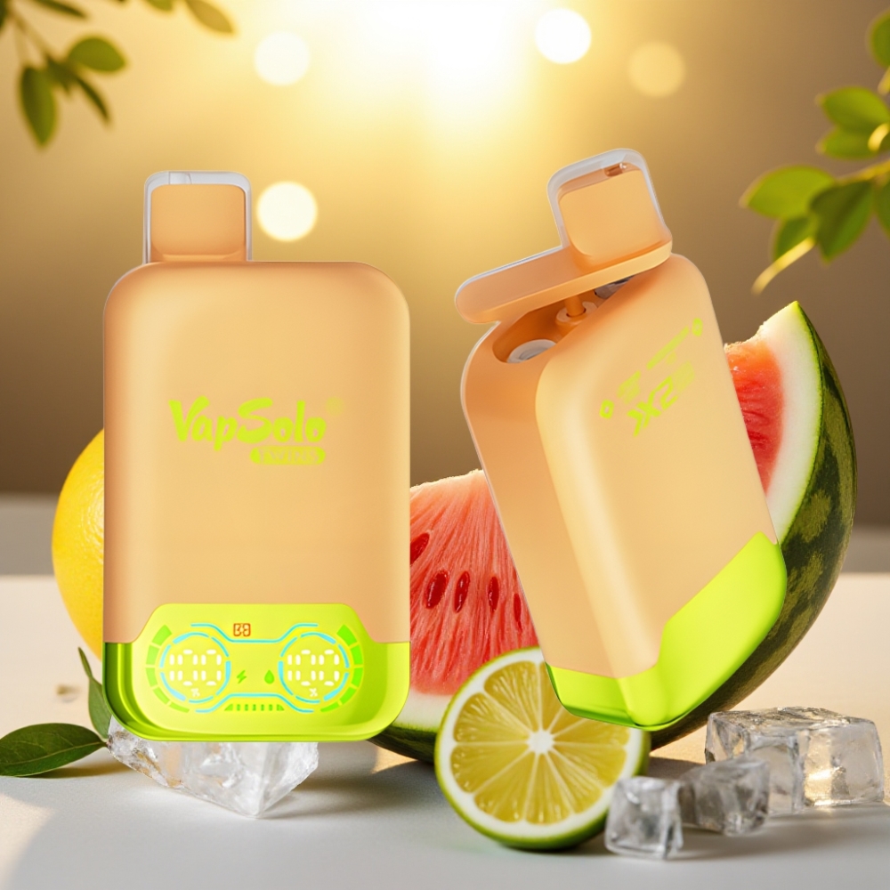 Vapsolo Twins Citron Vert & Pastèque Glacée - 20000 Puffs, 40ml, Type-C