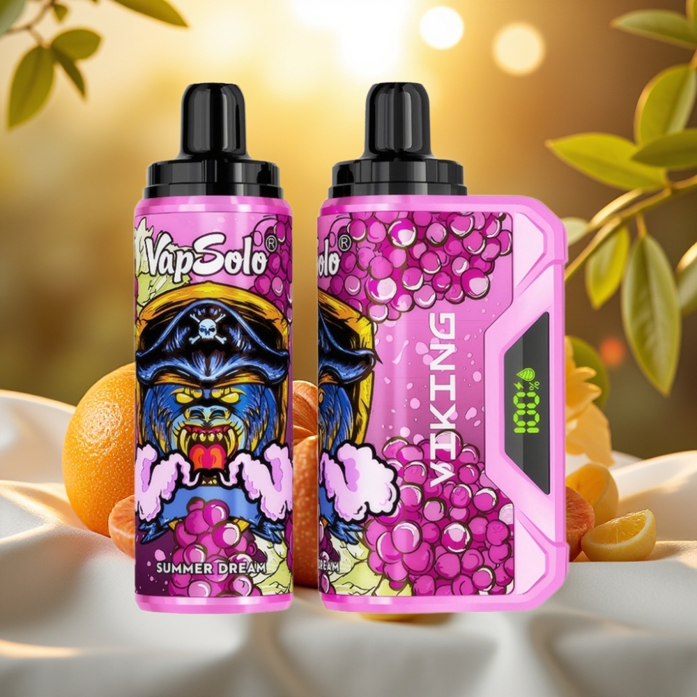 VapSolo VIKING 12000 Puffs Rêve d'Été – 22ml, 20/50 mg/ml, Type-C