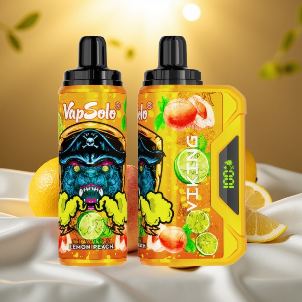 VapSolo VIKING Citron Pêche 12000 Puffs 22ml 20/50mg/ml Type-C