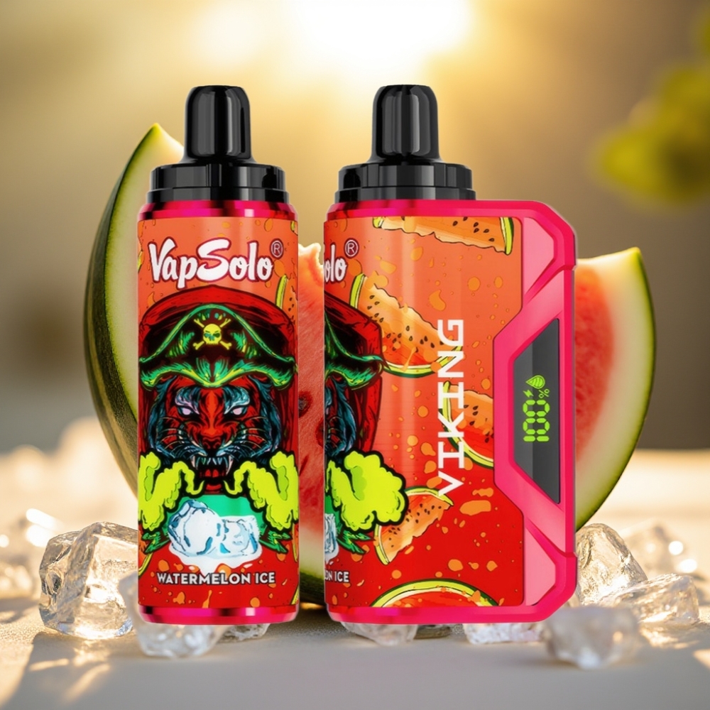 VapSolo VIKING Pastèque Glacée 12000 Puffs 22ml 20/50mg/ml Type-C