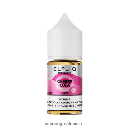 Cigarette Electronique Grossiste - ELFBAR ELFLIQ nic sel 30ml Cherry Cola 4T200N14