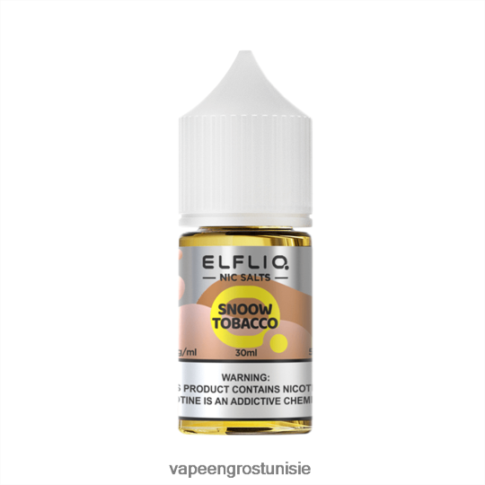 Cigarette Électronique Jetable - ELFBAR ELFLIQ nic sel 30ml tabac de snoow 4T200N27