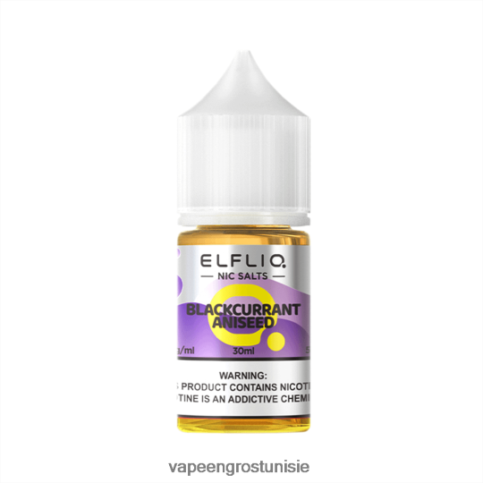 Cigarette Électronique Jetable Prix - ELFBAR ELFLIQ nic sel 30ml anisé de cassis 4T200N9