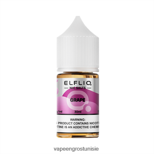 Cigarette Électronique Jetable Prix - ELFBAR ELFLIQ nic sel 30ml raisin 4T200N19