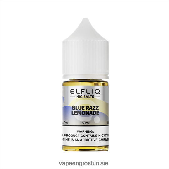 Cigarette Électronique Jetable Tunisie - ELFBAR ELFLIQ nic sel 30ml limonade Blue Razz 4T200N10