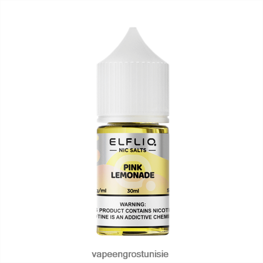 Cigarette Électronique Prix - ELFBAR ELFLIQ nic sel 30ml limonade rose 4T200N25