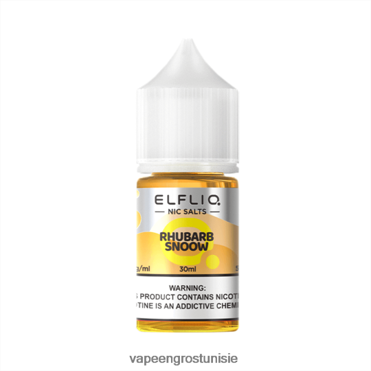 Cigarette Électronique Prix Tunisie - ELFBAR ELFLIQ nic sel 30ml Rhubarbe Snoow 4T200N26