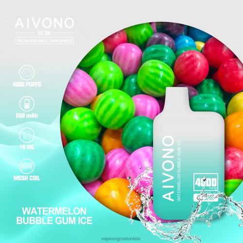 glace bubble-gum à la pastèque